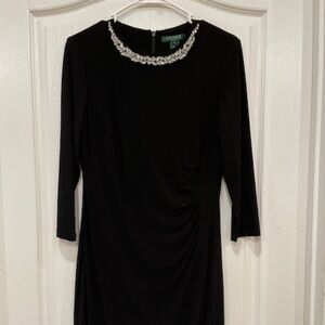 Lauren Ralph Lauren Black Cocktail Dress Size 8